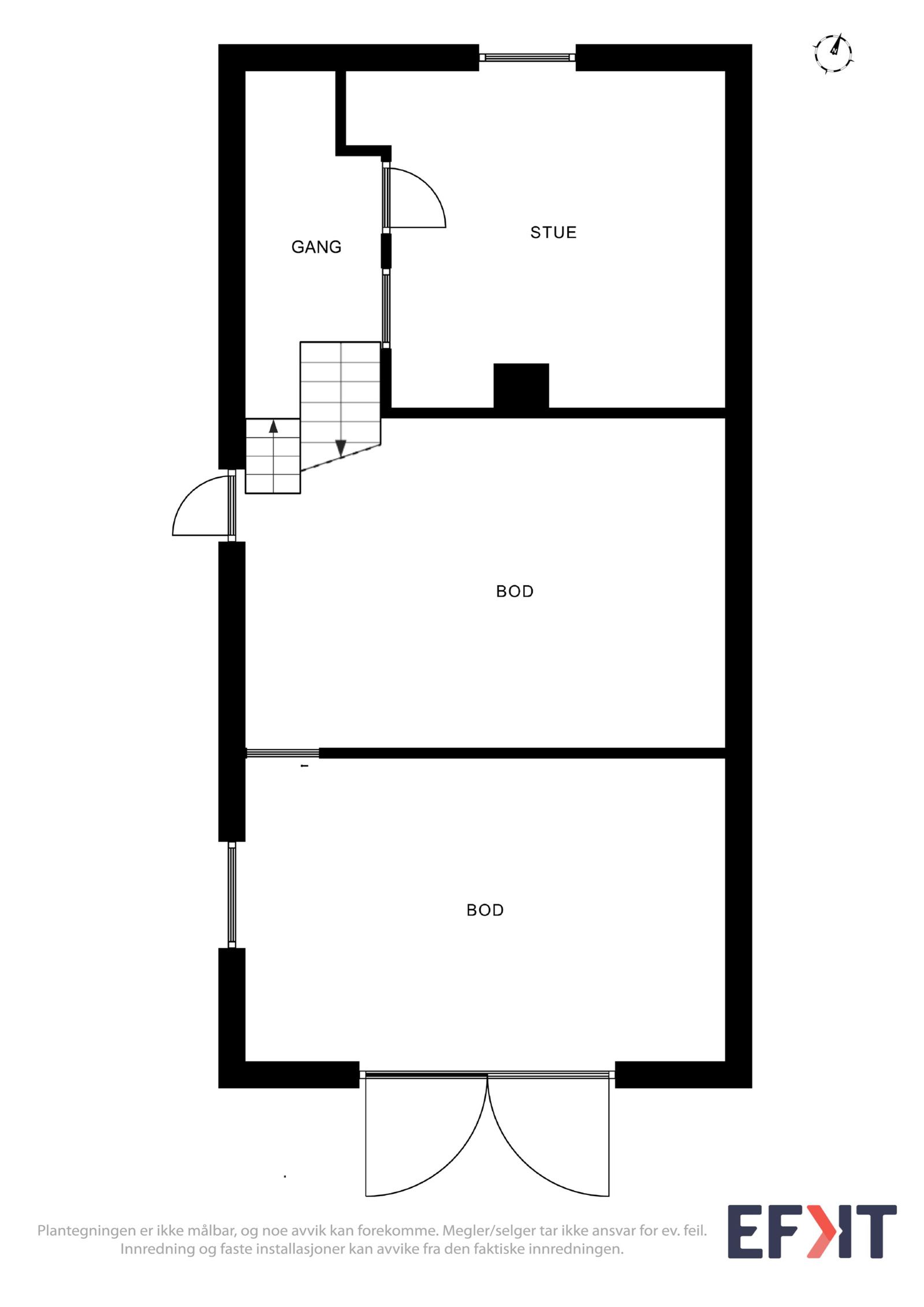 Plantegning 1. etasje av bryggerhuset