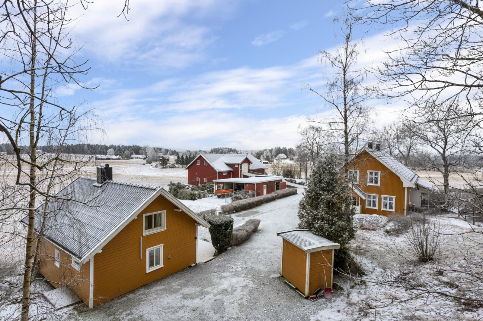 Bod og vestre gavl-vegg på kårboligen