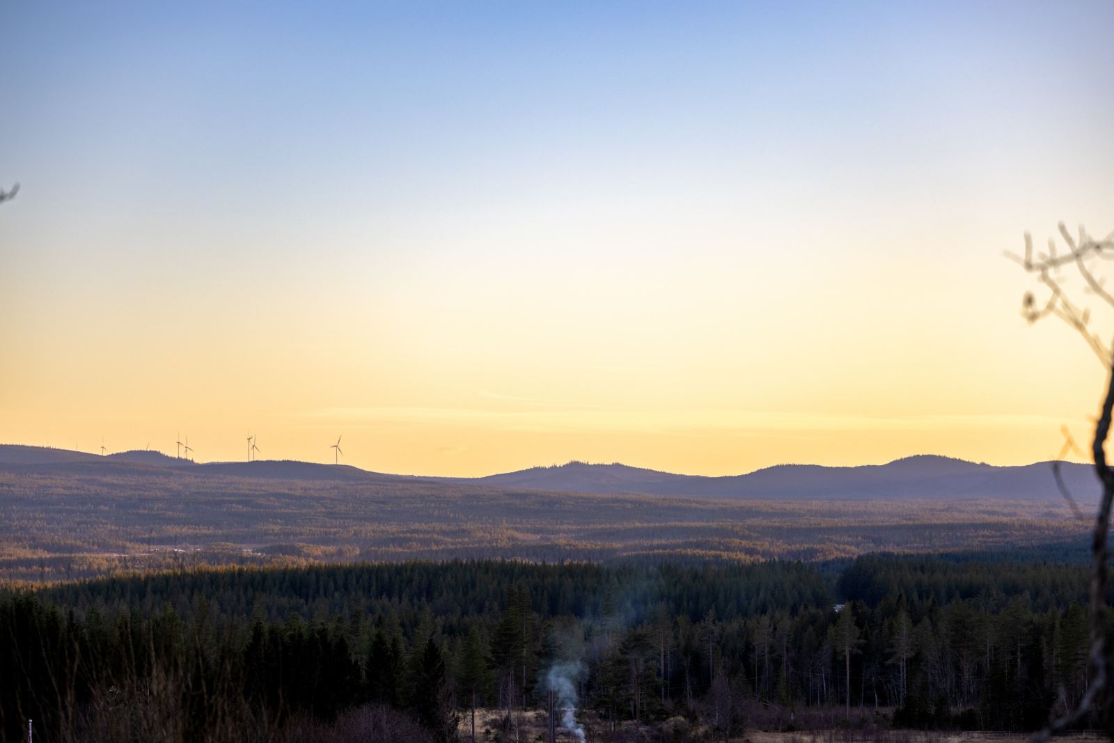 Gården omgis av vakker natur.