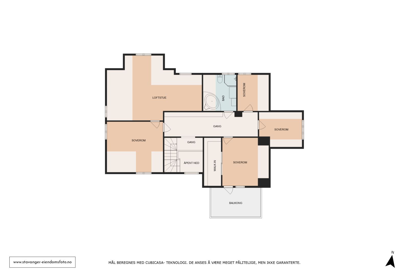 Plantegning hus 2. etasje