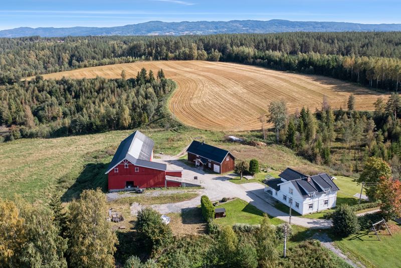 Tunet består av et romslig våningshus, en kårbolig og en driftsbygning med verksted