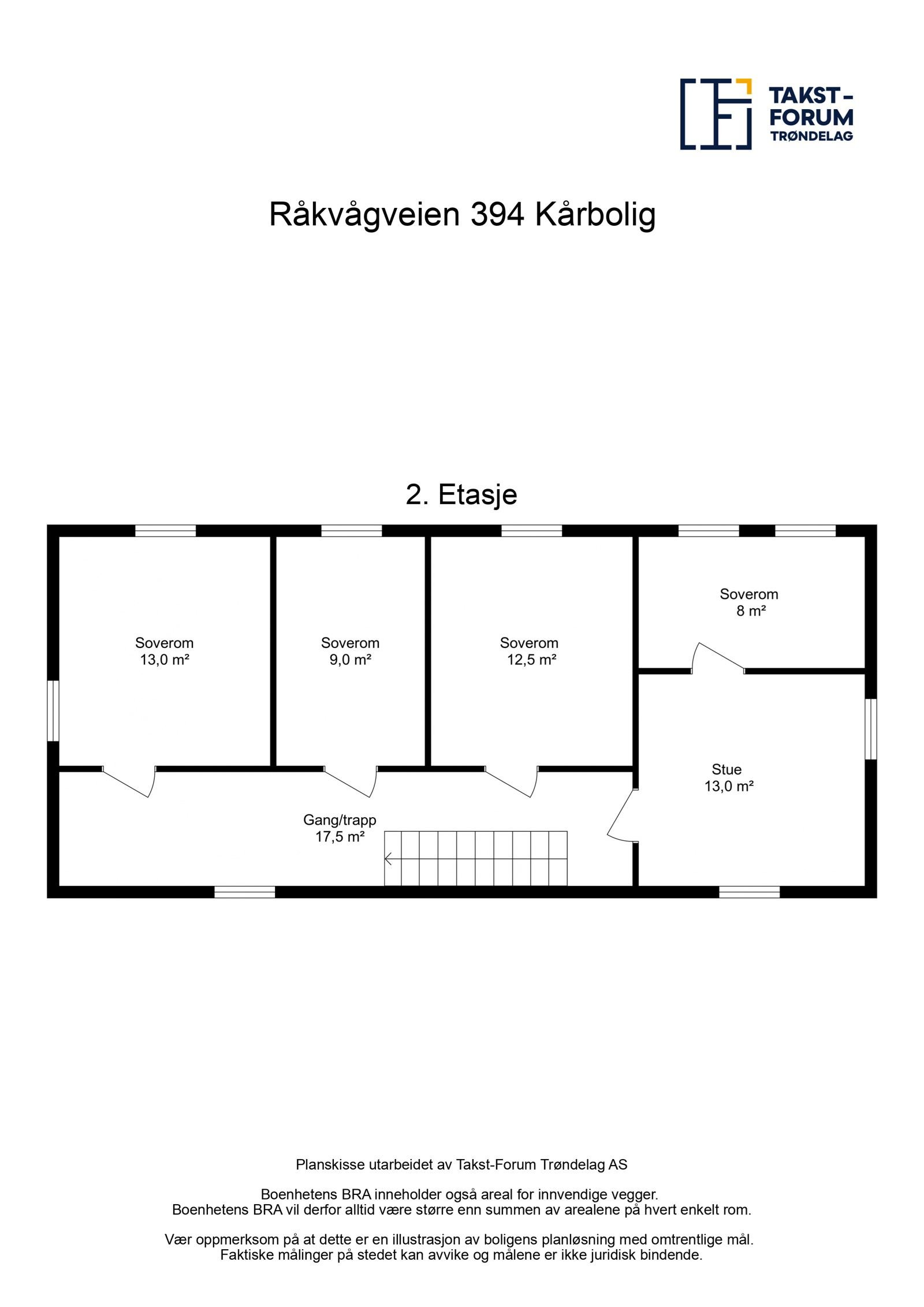 Kårbolig - Planskisse 2. etasje