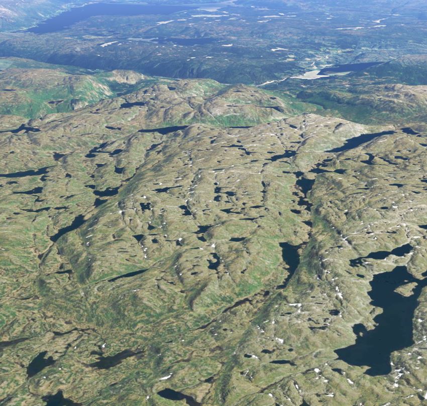 Oversikt fra vest - Google Earth