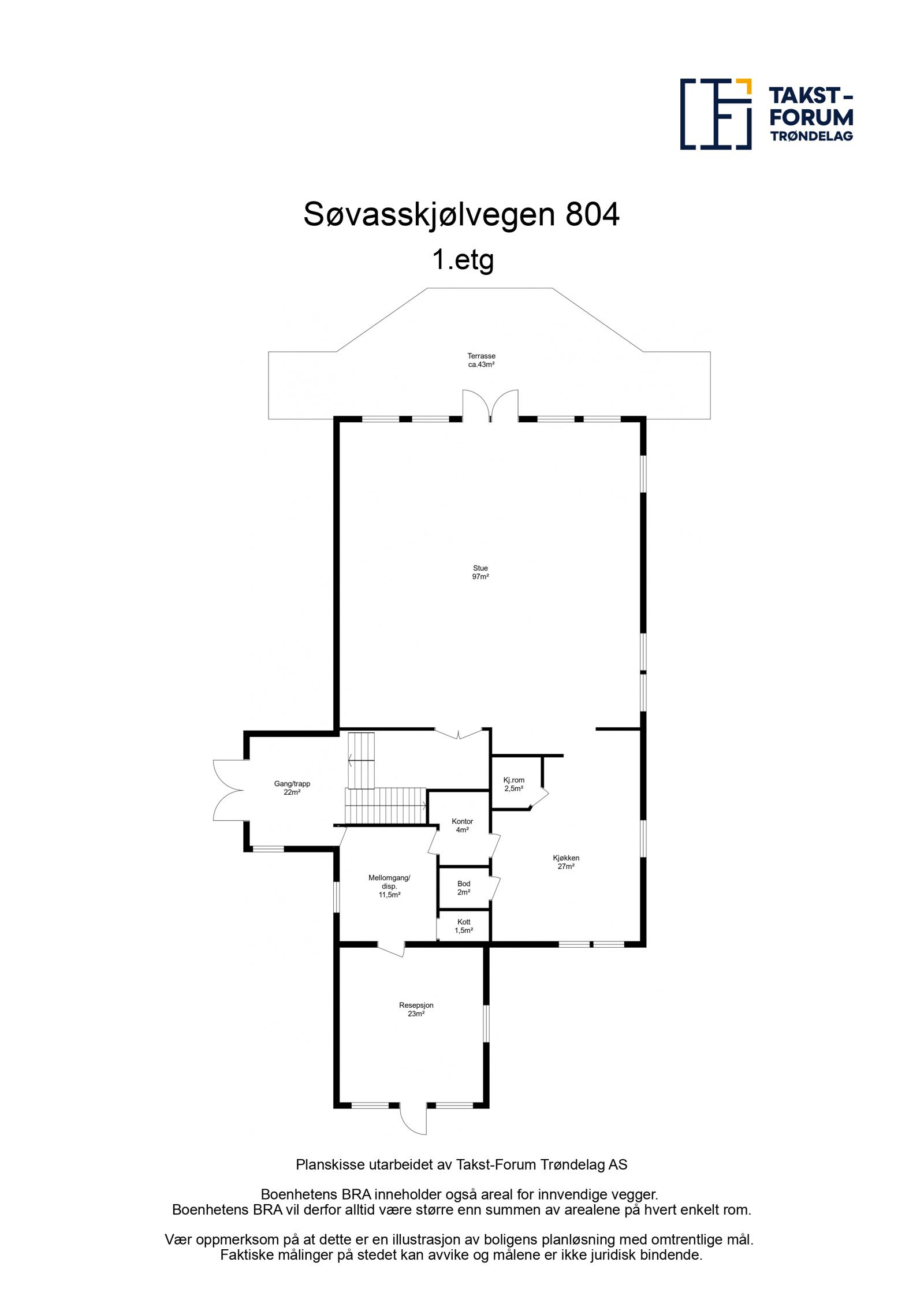 Planskisse 1. etasje