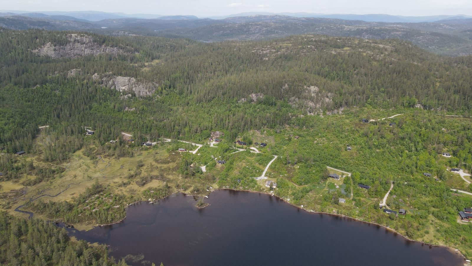 Eiendommen sett fra Birtevatn